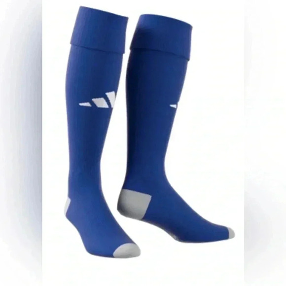 New Adidas Milano 23 royal blue football athletic casual soccer socks  XS - Picture 1 of 3